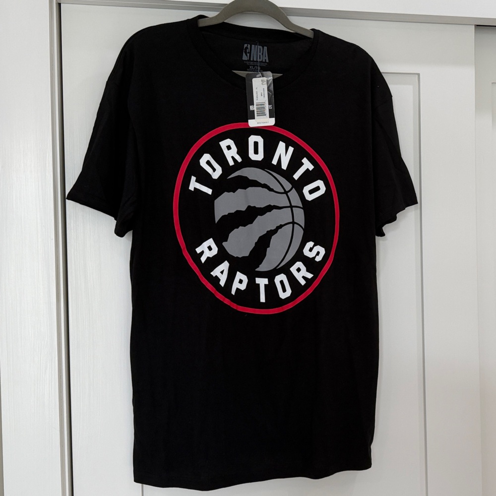 NBA Black Toronto Raptors Short Sleeve Tee